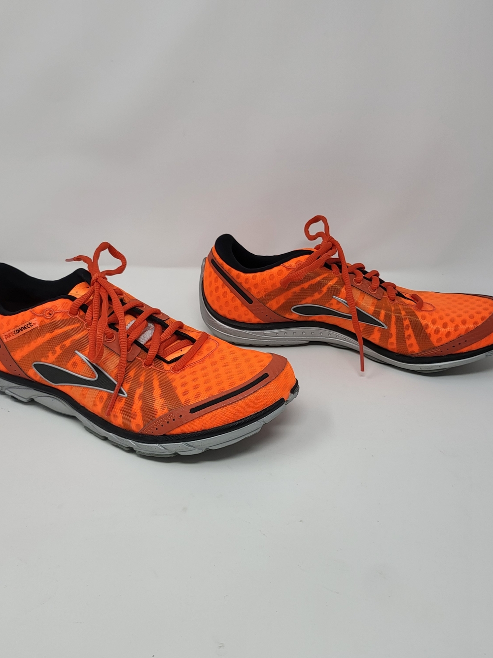 Brooks Men's Bright Orange Running Shoes with Black Accents